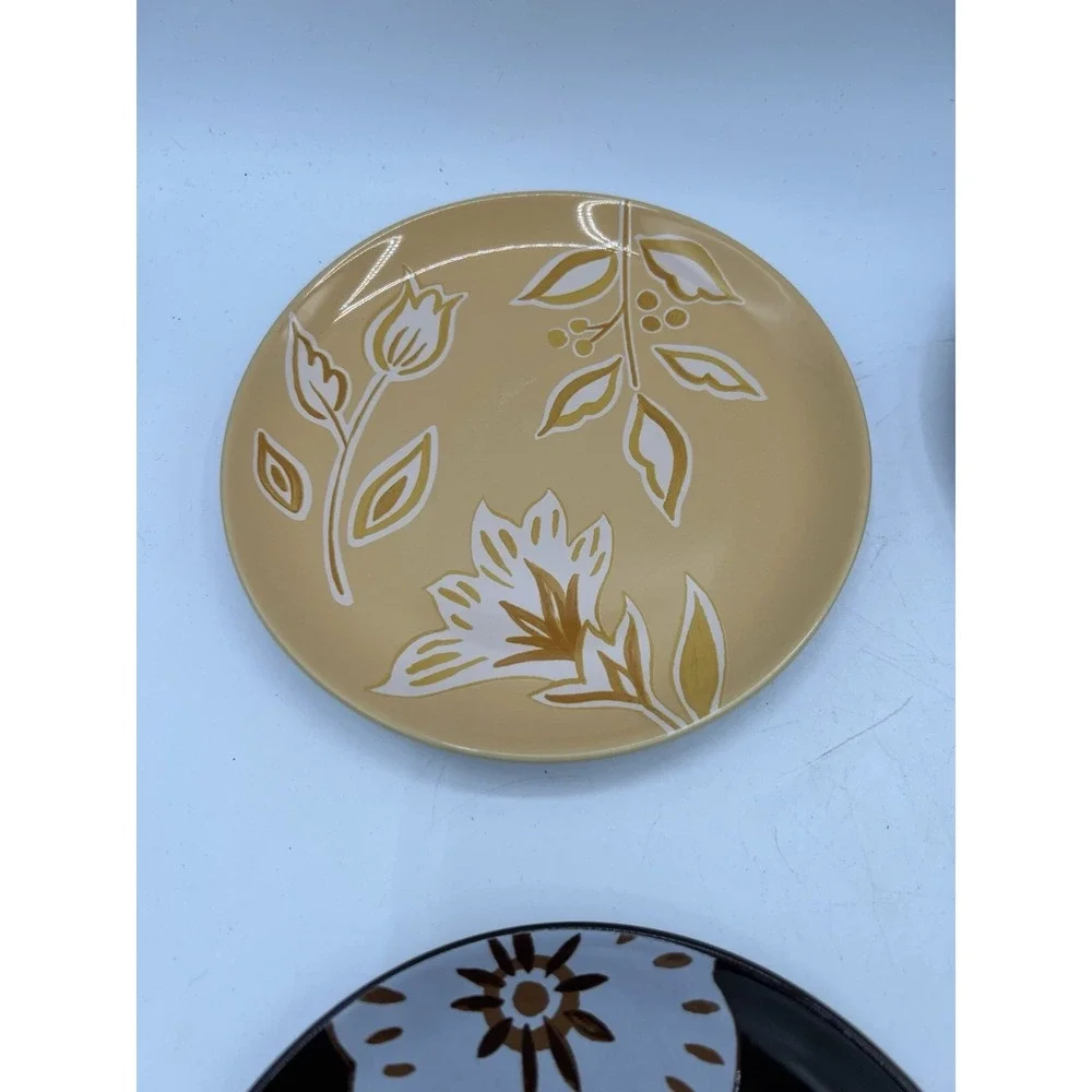 🍂 Longaberger Nature's Tradition Pottery Plates Set of 4–6.75